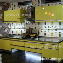 供应整体橱柜不锈钢橱柜酒店家具厨房家具无指纹不锈钢橱柜