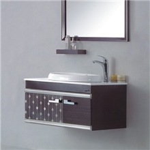 304无指纹不锈钢浴室柜