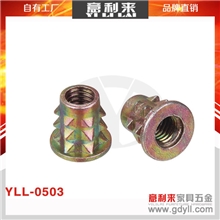 厂家直销批发供应家具五金配件锥形T梯型形M5预埋锁紧螺母多款