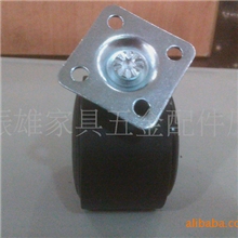 【厂家直销】家具脚轮尼龙黑色万向轮尼龙家具万向轮电器轮