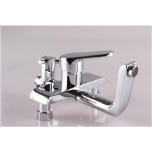 高档精铜卫浴混水龙头浴室三联花洒水龙头豪华淋浴水龙头