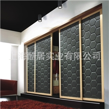 免费加盟免费上样衣柜推拉门皮革移门高档衣柜移门