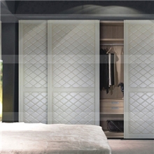 代加工衣柜移门百叶皮艺移门工厂直销