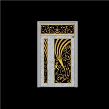 供应精品不锈钢门非标门防盗门JL-517蝶恋花