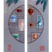 【批发零售】靓彩玻璃门(图)【款式多样欢迎订购】