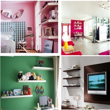 7080家具多色多尺寸时尚环保搁板置物架壁架壁挂架