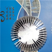 厂家供应散热器铝型材6063-t5太阳花铝散热器太阳花铝型材加工
