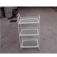 【厂家特价批发美容美发推车】定做各种实木美容推车及美容凳