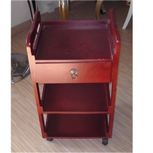 【厂家特价批发84113美容推车】定做各种实木美容美发推车美容凳