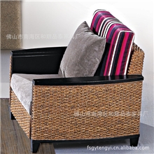 供应佛山藤家具客厅家具休闲沙发酒店沙发藤沙发中式风格