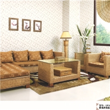 家居藤家具组合厂家供应客厅藤沙发酒店华丽藤木沙发