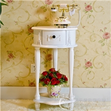 韩式宜家实木花架特价置物沙发边几电话架置物架电话几NB007