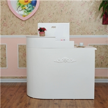 聚乐服装店小收银台白色公司柜台前台时尚酒吧迎宾台NB141