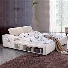 佛山龙之韵家具厂直批现代高档真皮软床，质量可靠！！！B1099