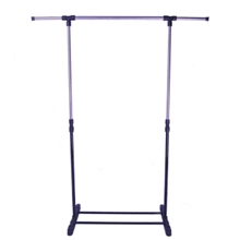 新版不锈钢单杆伸缩晾衣架升降式落地晒衣架