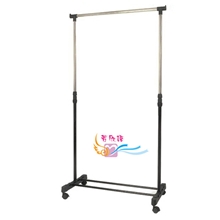 低价供应实惠不锈钢单杆升降晾衣架室内挂衣架8158-25一件代发