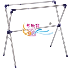 厂家直供X型高强度不锈钢伸缩晾衣架落地式晾晒架828一件代发