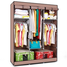 豪享佳衣柜简易布衣柜特大号宜家加固组合折叠钢架双人布衣橱