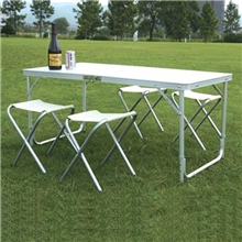 批发供应户外铝合金折叠桌椅办公桌培训桌野餐桌便携桌子