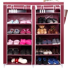 佳简宜家简易鞋柜双排12格大号防尘无纺布鞋柜防水鞋架家具批发