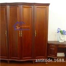 实木推拉衣柜882#樱桃木衣柜四门推拉