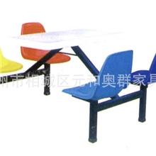 厂家直销肯德基快餐桌椅食堂钢木快餐桌椅员工餐桌椅子