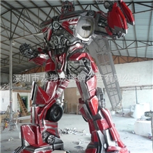供应大型擎天柱变形金钢擎天柱机器人雕塑电影娱乐公司雕塑