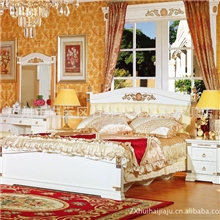 汇海欧式家具特价欧式床1.8米真皮床高贵卧室床YD-2019