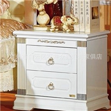 汇海欧式家具欧式白色床头柜高档储物柜特价促销款YD-2019