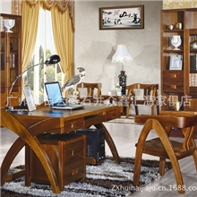 实木家具批发实木书桌胡桃木书台特价书桌书椅B01
