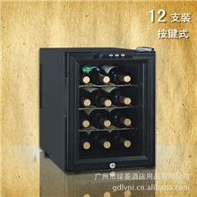 绿菱供应12支装电子红酒柜半导体红酒柜恒温酒柜按键式冷藏柜