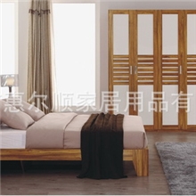 供应板式家具床套房家具成套家具现代板式家具红橡木色MDF家具