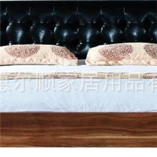 供应板式家具檀木色卧室套房家具D6505D床D6603G床头柜卧室家具