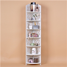 厂家多层组合组装搁板雕花转角扇形置物架镂空宜家收纳架子