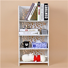 厂家直销白色多层雕花落地置物架简易组合架卫生间浴室架防水