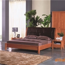 欧式实木家具欧式床实木床真皮床牛皮床水曲柳白蜡木床成套套房