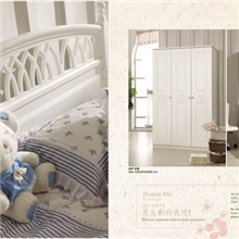 韩式新款成套家具卧室家具双人床/床头柜/衣柜/书台儿童床836#