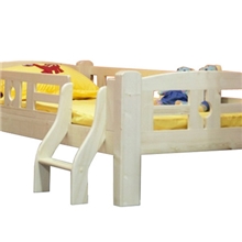 王子-爱德堡100%芬兰松木实木儿童家具单铺单层床矮床C0010