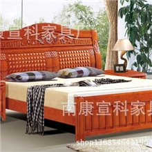 809#1.8米大款实木床特价按摩床健康环保厂家直销中式