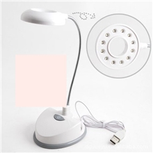 新款电脑护眼阅读台灯USB灯金属软管任意扭曲电池双用风扇