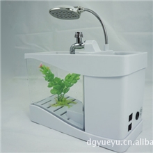 USB迷你鱼缸水族箱迷你桌面鱼缸迷你水族箱USBFishtank
