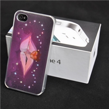 iphone4G/4s情侣手机保护套苹果动感彩绘批发接吻动感手机套