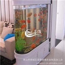 喜灏鱼缸茶几生态鱼缸水族箱/鱼缸屏风隔断/1.2米八星子弹头鱼缸