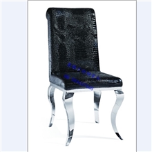 时尚餐厅椅餐椅高背椅不锈钢餐椅欧式餐椅