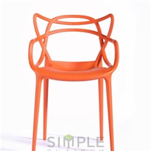 休闲宜家塑料餐椅大师椅扶手塑料椅可堆叠椅户外花园椅子