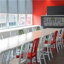 高档餐椅塑料椅子多色可选经典海军椅简约风格时尚餐椅