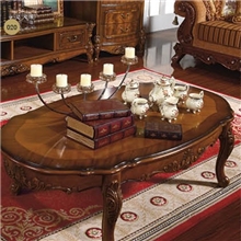 专业供应欧式古典家具实木茶几椭圆茶几实木套房家具