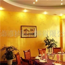 供应艺术涂料-装修健康黄色幻影墙饰壁纸漆