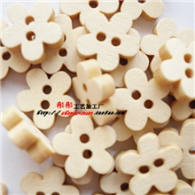 批发供应2孔梅花木纽扣儿童服装辅料DIY