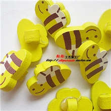 （直径1.5*2.0cm)手工\DIY\辅料\彩绘蜜蜂木扣